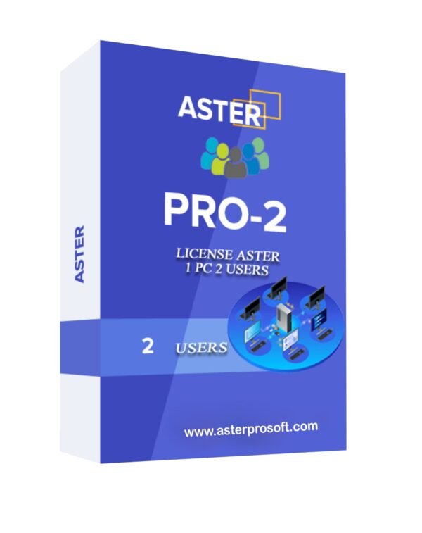 aster_pro2 ASTER Pro-2 (2 Users, Ms Windows 7/8/10/11, Lifetime License)